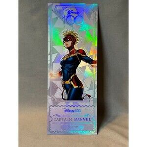 Captain Marvel Disney100 Kakawow Refractor Ticket Jumbo Card Limited Ed. #1843